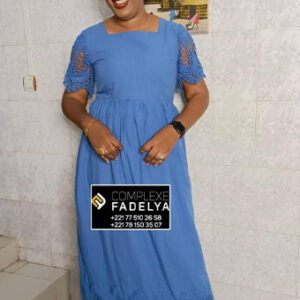 Robe coton avec finition