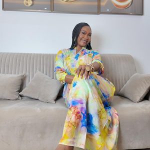 Robe coton multicolore