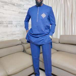 Ensemble Costume Africain avec broderie - XL