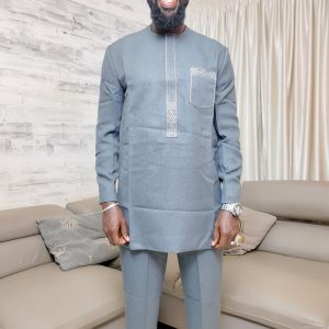 Ensemble Costume Africain Gris XL