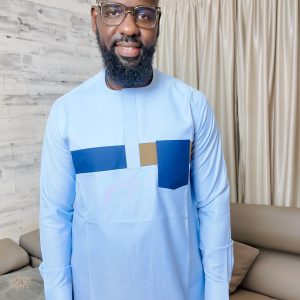 Chemise africaine Bleu Ciel